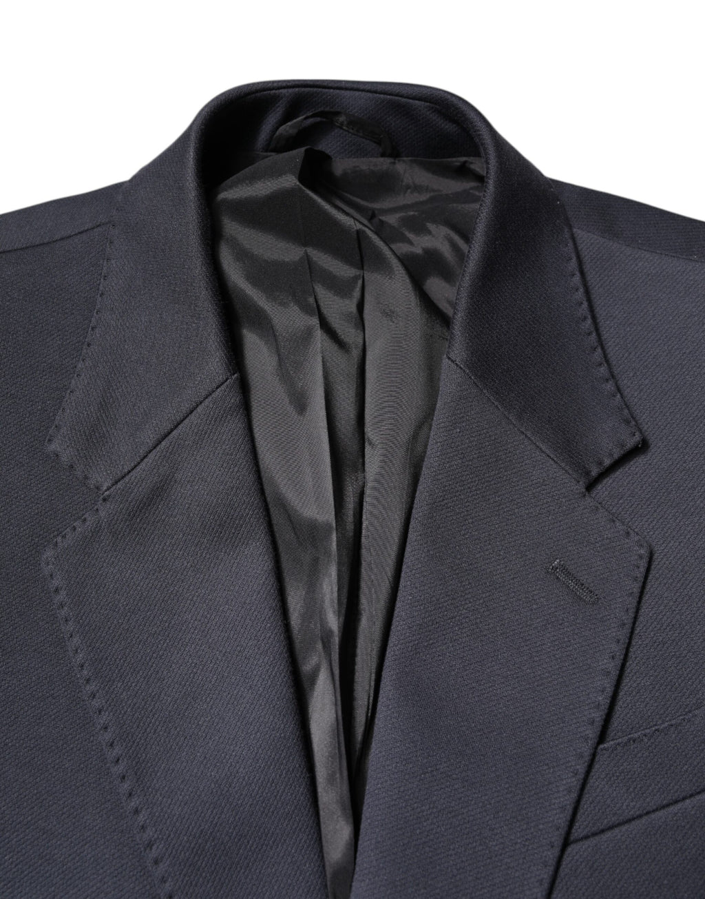 Dolce & Gabbana Dark Blue Cotton Men Jacket Coat Suit Blazer - Eljoys Fashion 