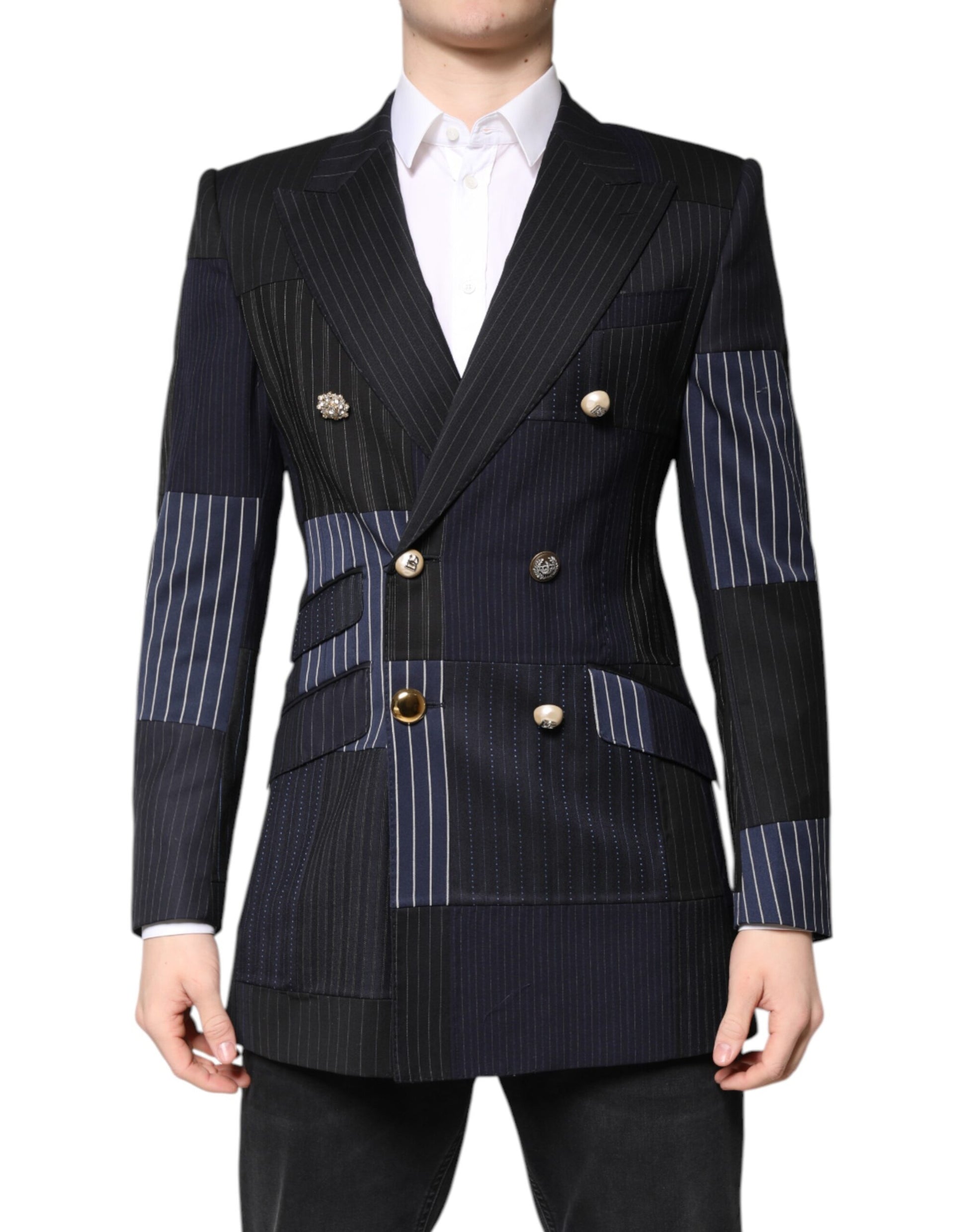 Dolce & Gabbana Multicolor Patchwork Jacket Coat Suit Blazer Dolce & Gabbana