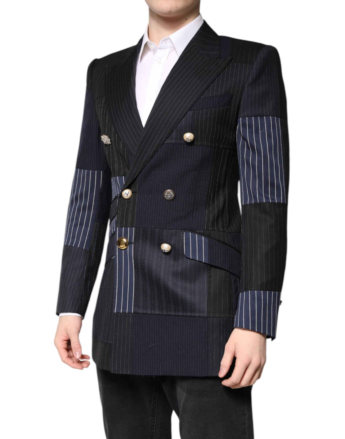 Dolce & Gabbana Multicolor Patchwork Jacket Coat Suit Blazer Dolce & Gabbana