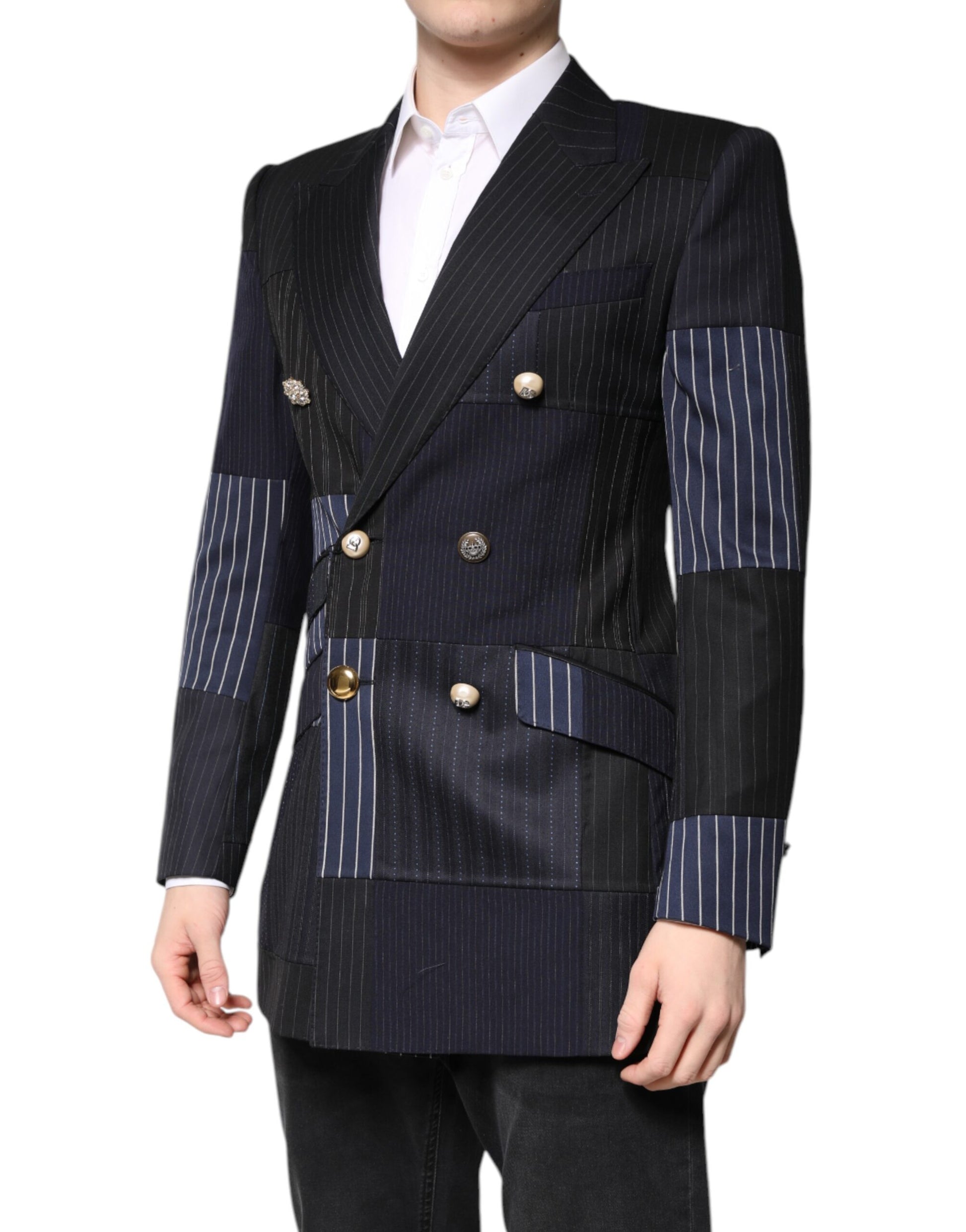 Dolce & Gabbana Multicolor Patchwork Jacket Coat Suit Blazer Dolce & Gabbana
