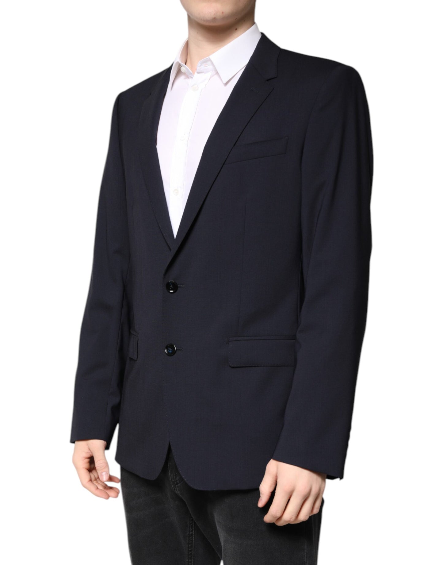 Dolce & Gabbana Black MARTINI Single Breasted Coat Blazer Dolce & Gabbana