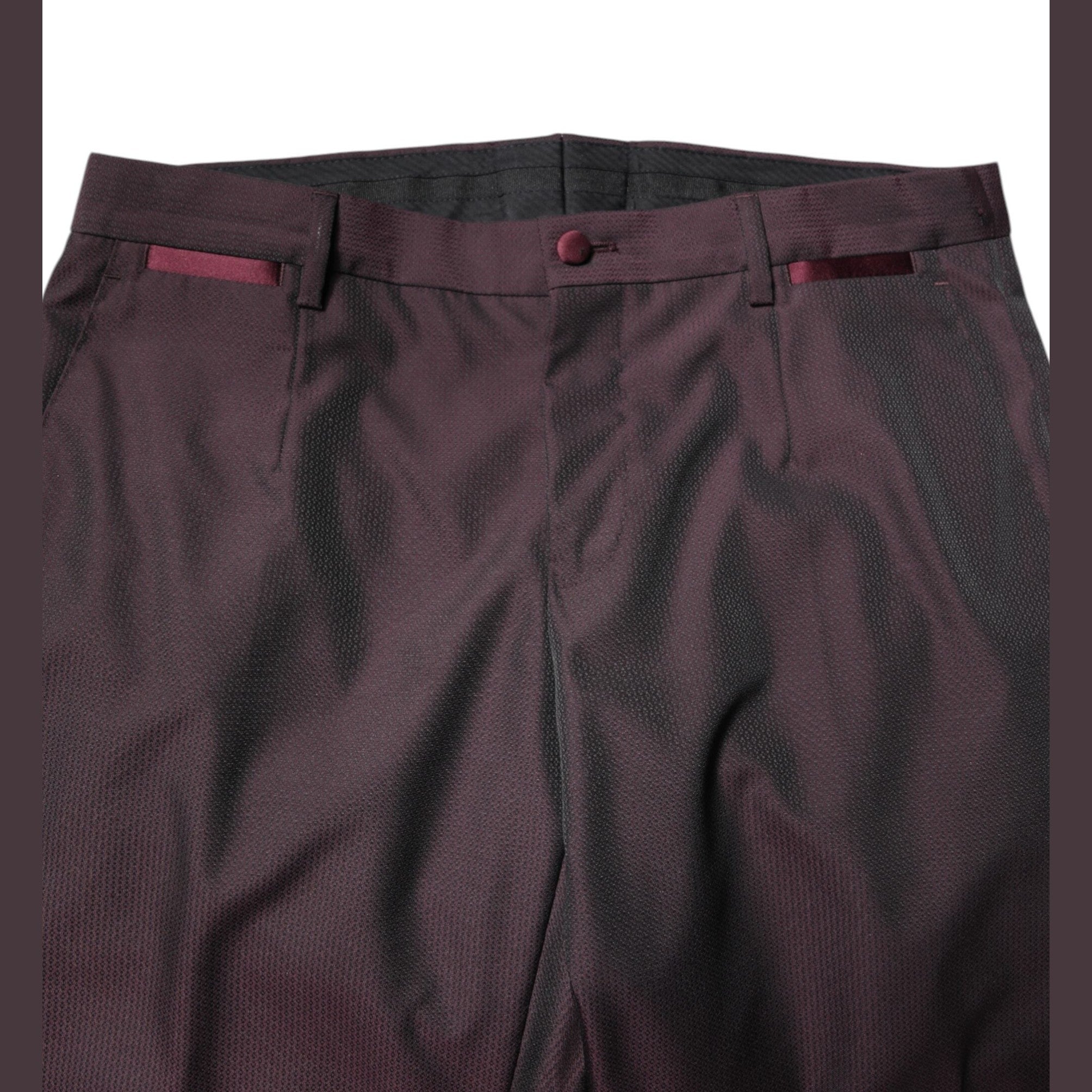 Dolce & Gabbana Maroon Single Breasted Formal 2 Piece Suit