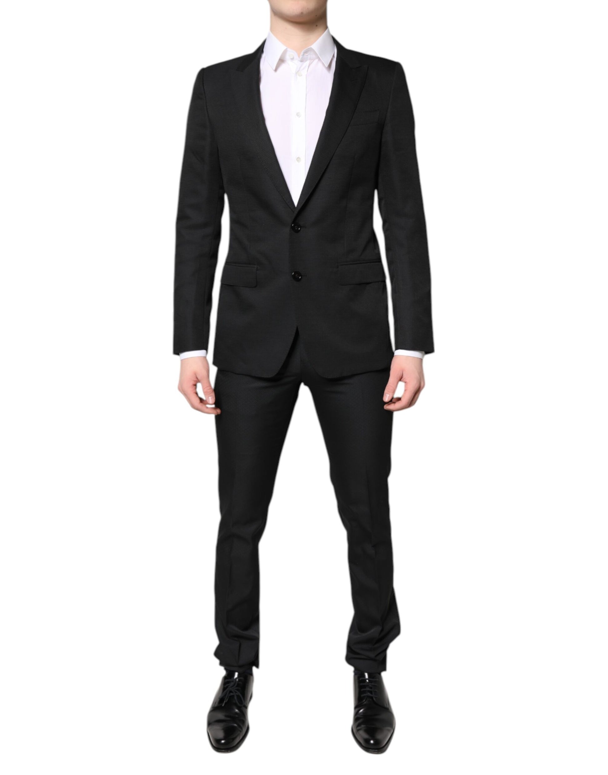 Dolce & Gabbana Black Single Breasted Formal 2 Piece Suit Dolce & Gabbana