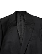 Dolce & Gabbana Black Single Breasted Formal Blazer with Vest - Eljoys Fashion 