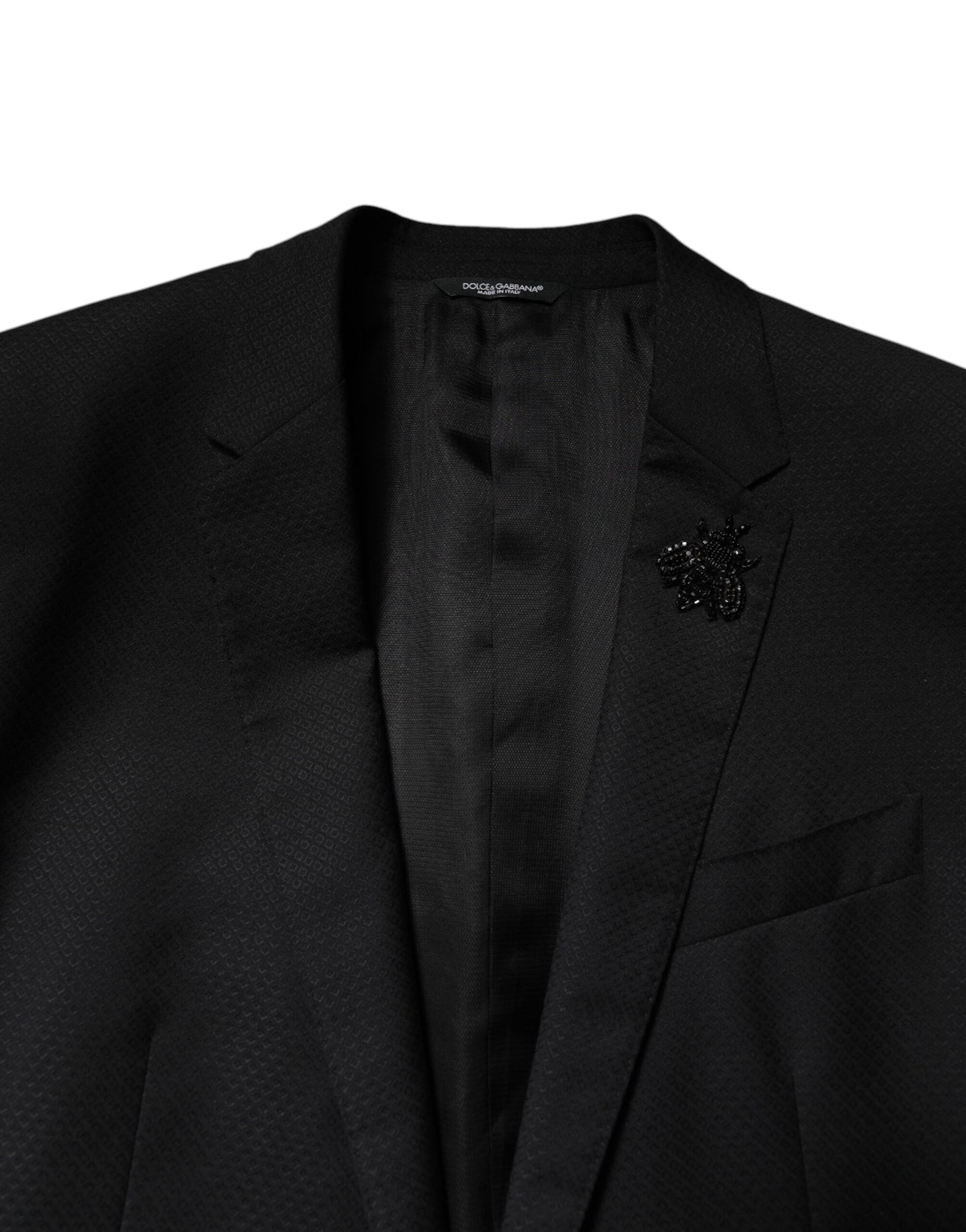 Dolce & Gabbana Black Wool Single Breasted 2 Piece Suit Dolce & Gabbana