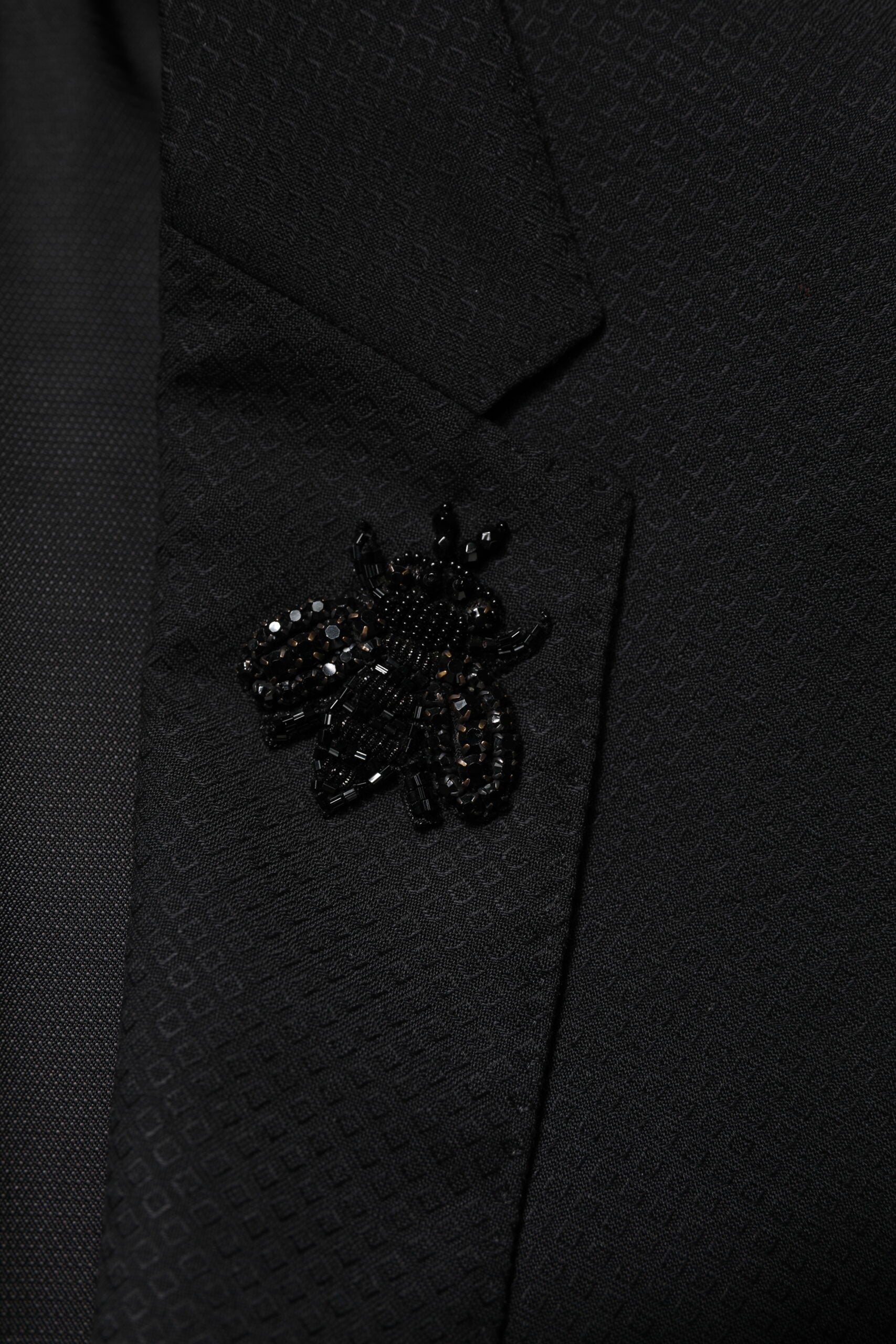Dolce & Gabbana Black Wool Single Breasted 2 Piece Suit Dolce & Gabbana