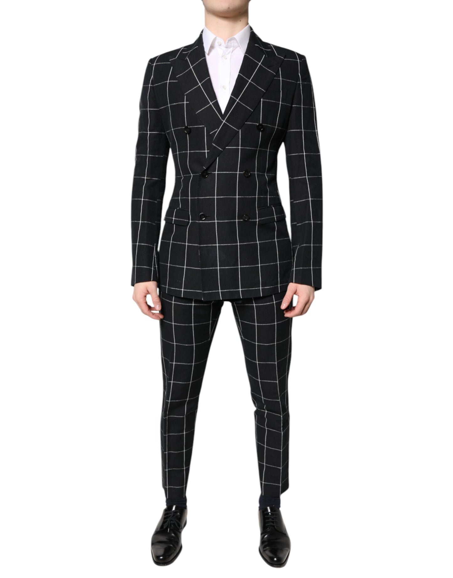 Dolce & Gabbana Black TAORMINA Double Breasted 2 Piece Suit Dolce & Gabbana