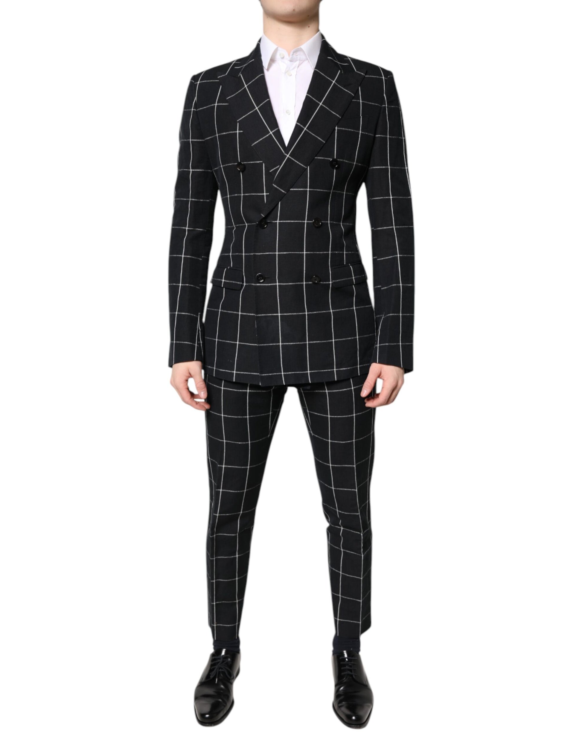 Dolce & Gabbana Black TAORMINA Double Breasted 2 Piece Suit Dolce & Gabbana