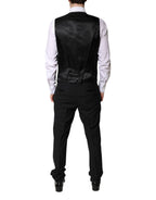 Dolce & Gabbana Black Single Breasted Formal 3 Piece Suit