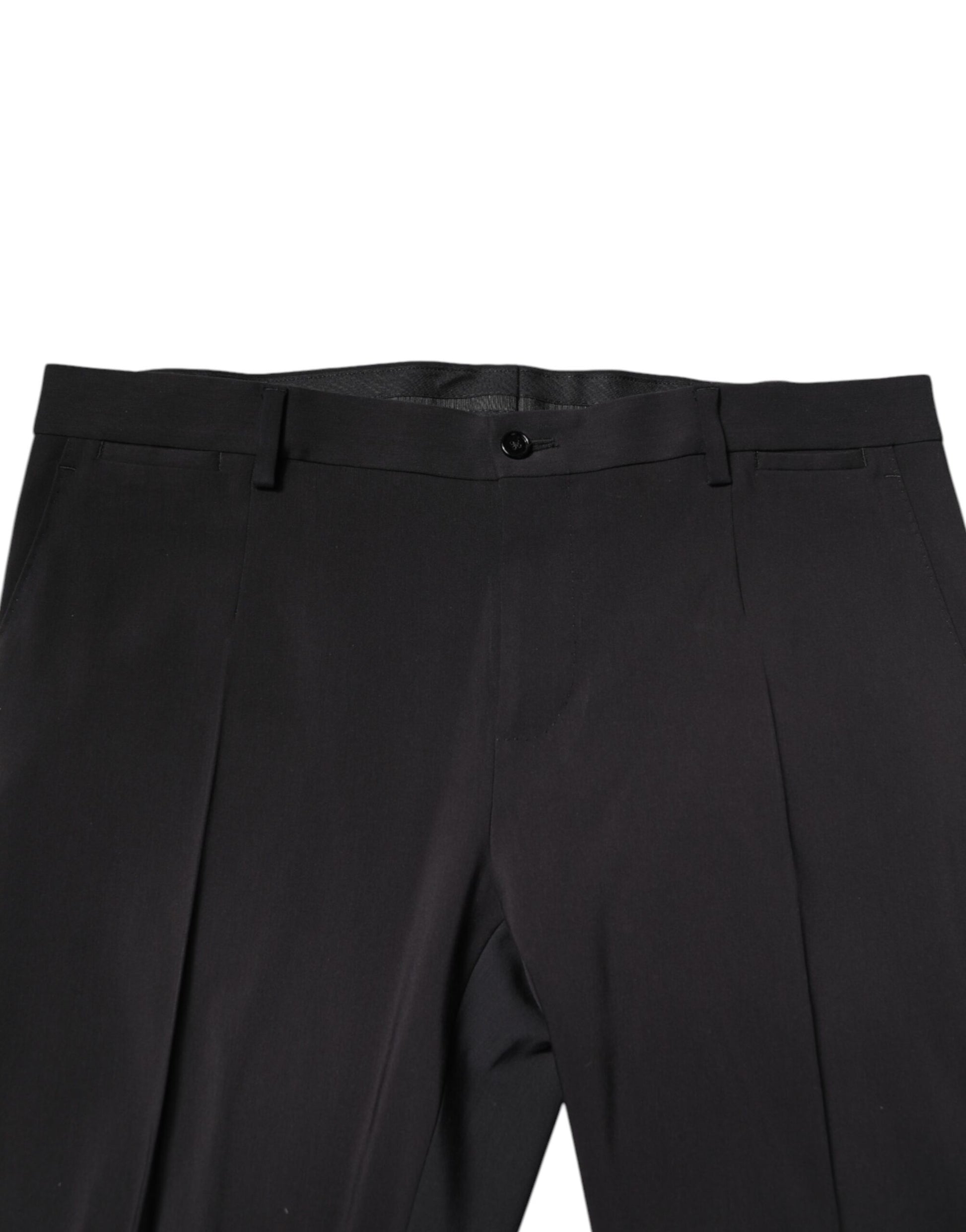 Dolce & Gabbana Black Wool Single Breasted 2 Piece Suit Dolce & Gabbana