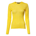Dolce & Gabbana Yellow Polyester Women Pullover Top Sweater