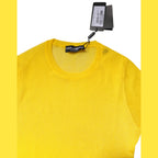 Dolce & Gabbana Yellow Polyester Women Pullover Top Sweater