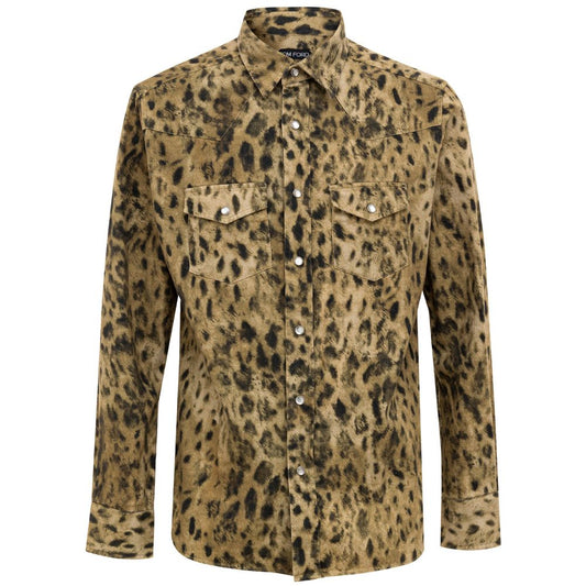 Tom Ford Beige Cotton Shirt Tom Ford