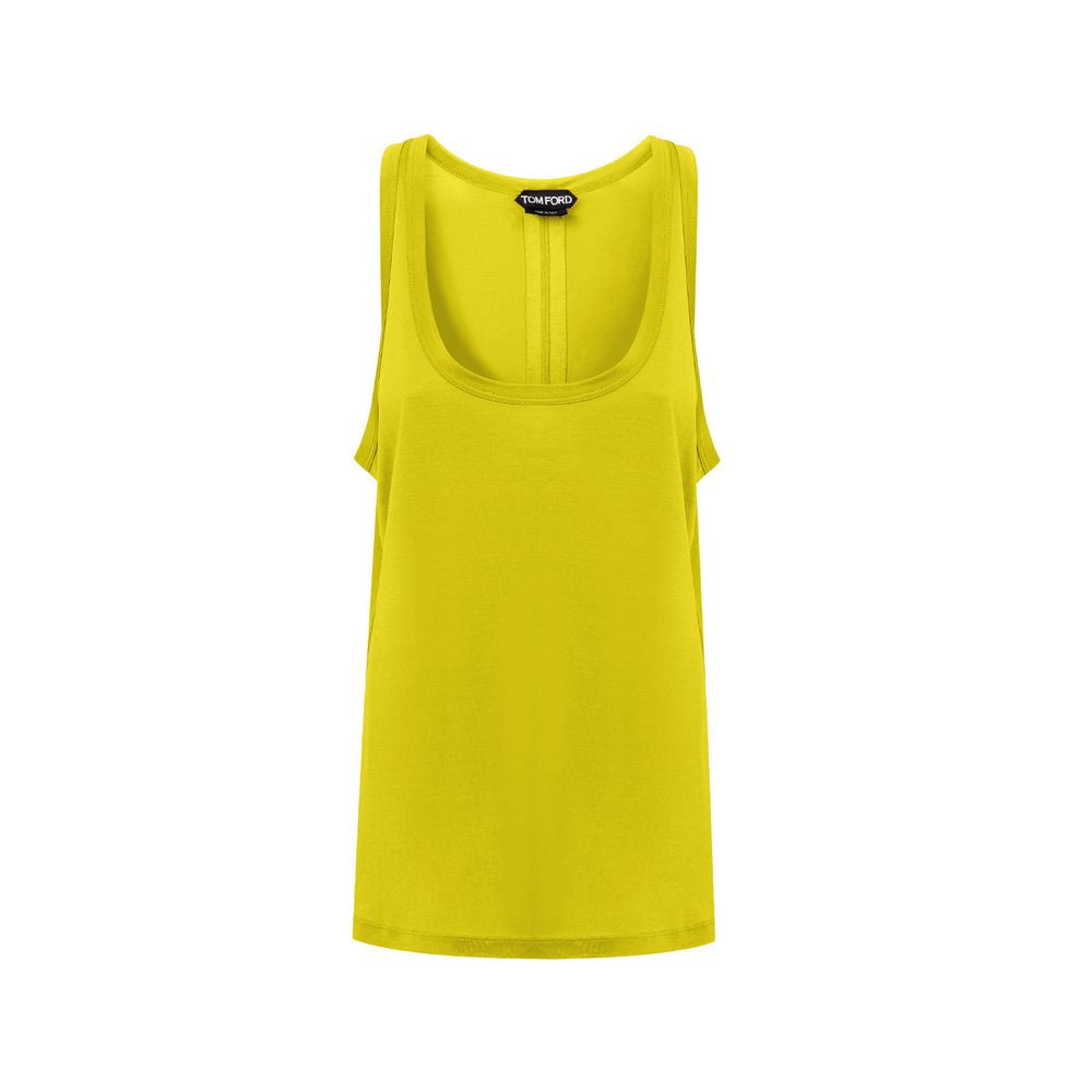 Tom Ford Yellow Silk Tank Top Tom Ford