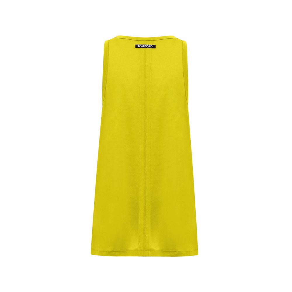 Tom Ford Yellow Silk Tank Top Tom Ford