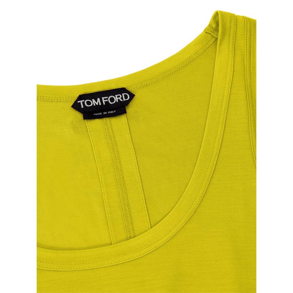 Tom Ford Yellow Silk Tank Top Tom Ford
