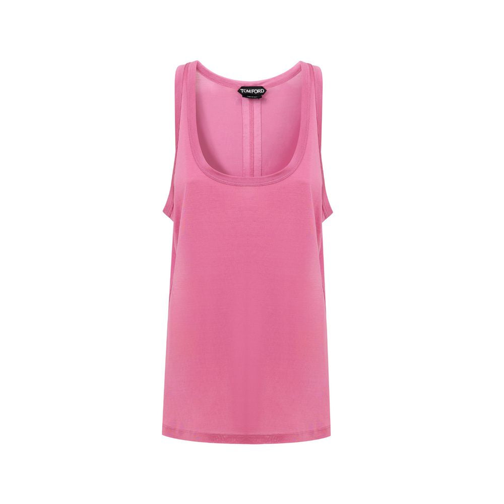 Tom Ford Pink Silk Tank Top Tom Ford