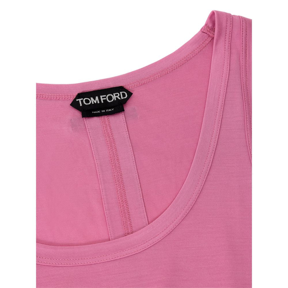 Tom Ford Pink Silk Tank Top Tom Ford