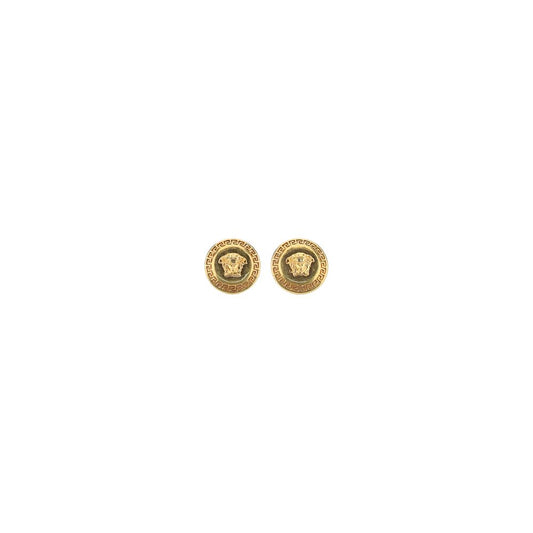 Versace Black Metal Earrings Versace