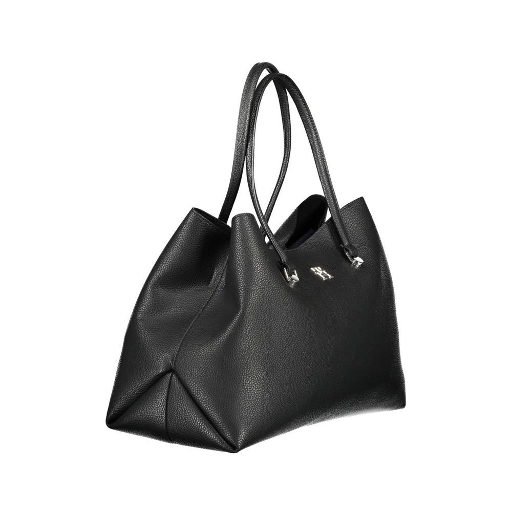 Tommy Hilfiger Black Polyester Women Handbag Tommy Hilfiger