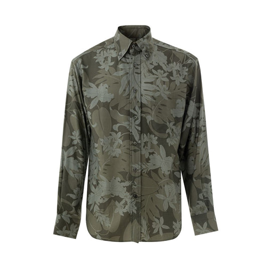 Tom Ford Green Lyocell Shirt Tom Ford