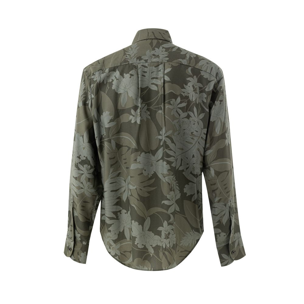 Tom Ford Green Lyocell Shirt Tom Ford