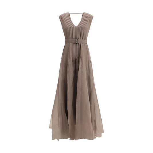 Brunello Cucinelli Silk Long Dress Brunello Cucinelli