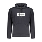 Black cotton men's sweater by Napapijri featuring a classic crewneck design and subtle branding.