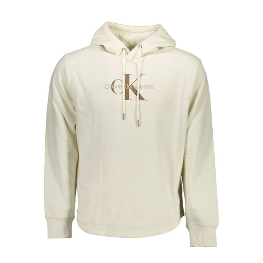 Calvin Klein White Cotton Men Sweater Calvin Klein