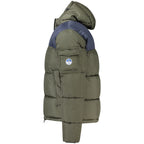 North Sails Verde polyester men's jacket displayed, showcasing the lightweight, weather-resistant fabric and classic design.