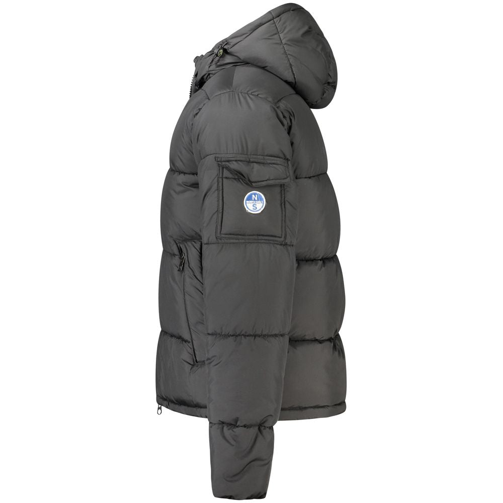North Sails Black Polyester Men Jacket North Sails