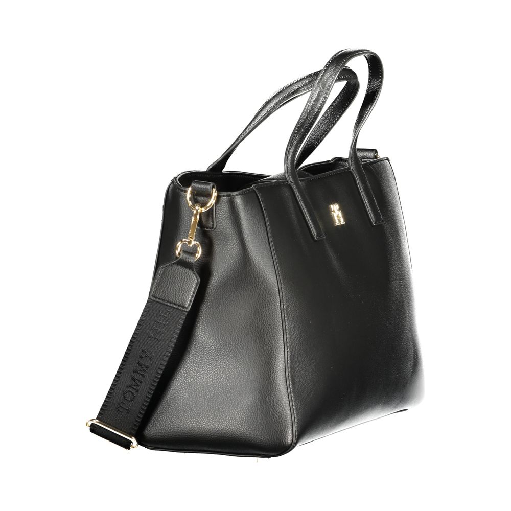Tommy Hilfiger Black Polyester Women Handbag Tommy Hilfiger