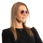 Guess Rose Gold Metal Sunglasses