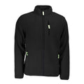 Black Norway 1963 polyester men's sweater with a classic fit and ribbed cuffs, displayed on a neutral background.