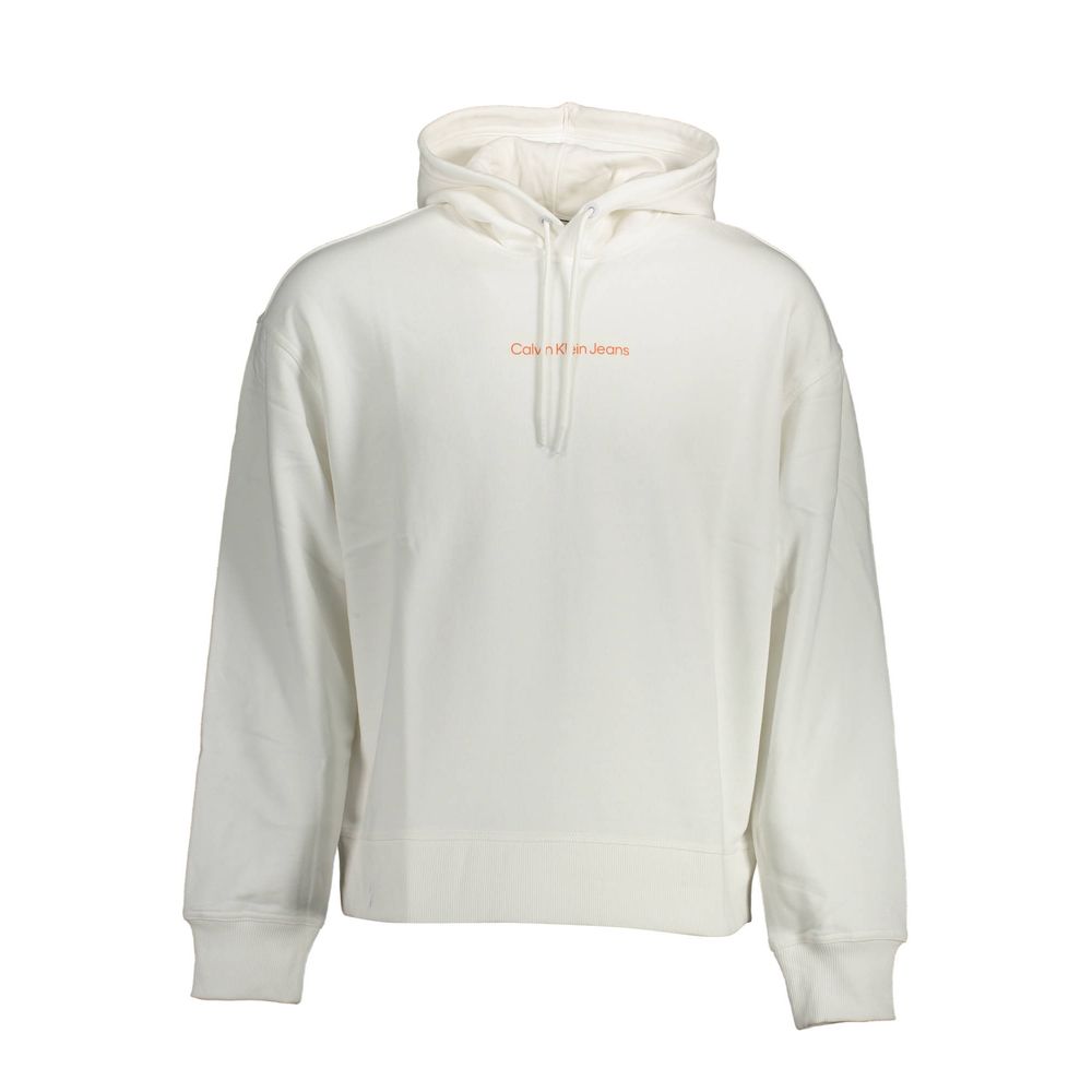 Calvin Klein White Cotton Men Sweater Calvin Klein