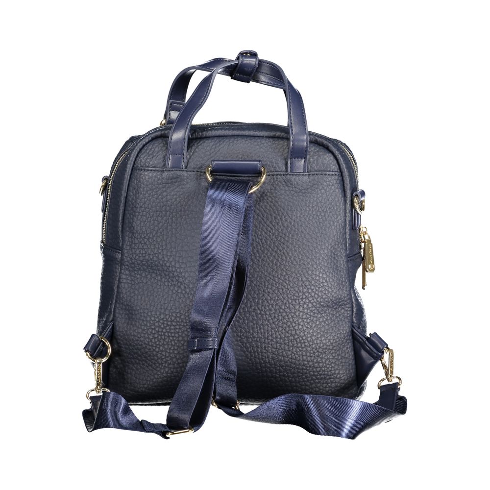 Mario Valentino Blue Polyurethane Women's Backpack - Eljoys Fashion 