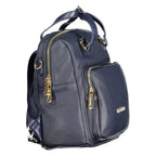 Mario Valentino Blue Polyurethane Women's Backpack - Eljoys Fashion 