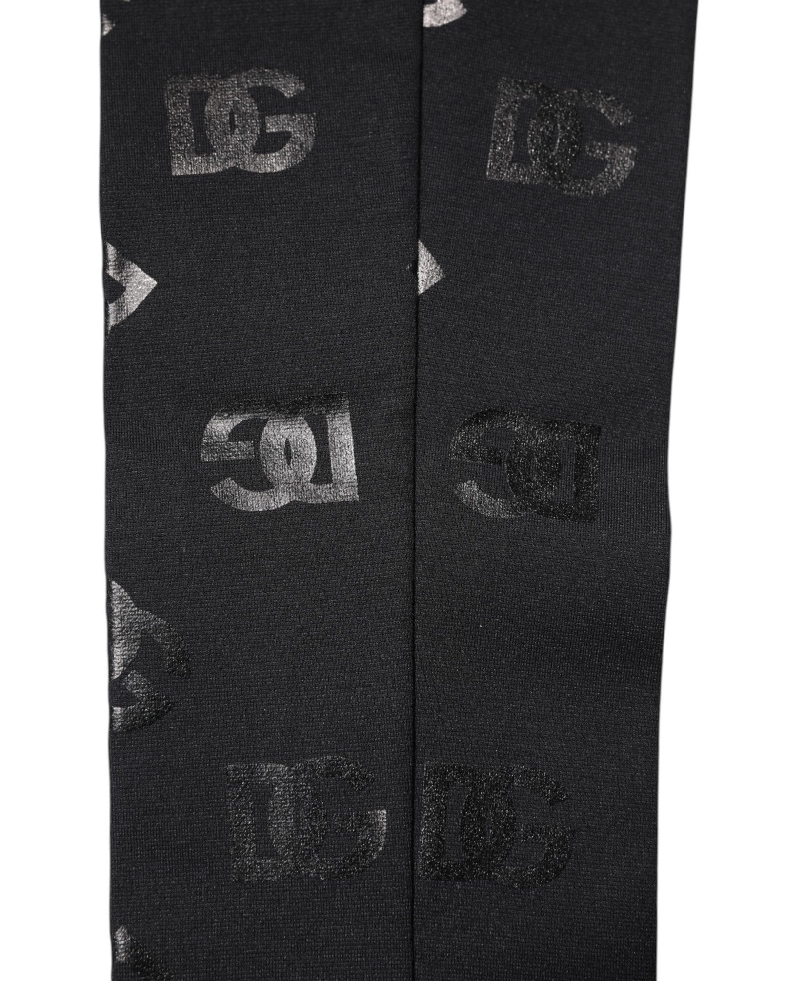 Dolce & Gabbana Black DG Logo Monogram Wool Stretch Arm Sleeves Dolce & Gabbana