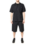 Dolce & Gabbana Black Cotton Men Pajama Set Sleepwear - Eljoys Fashion 