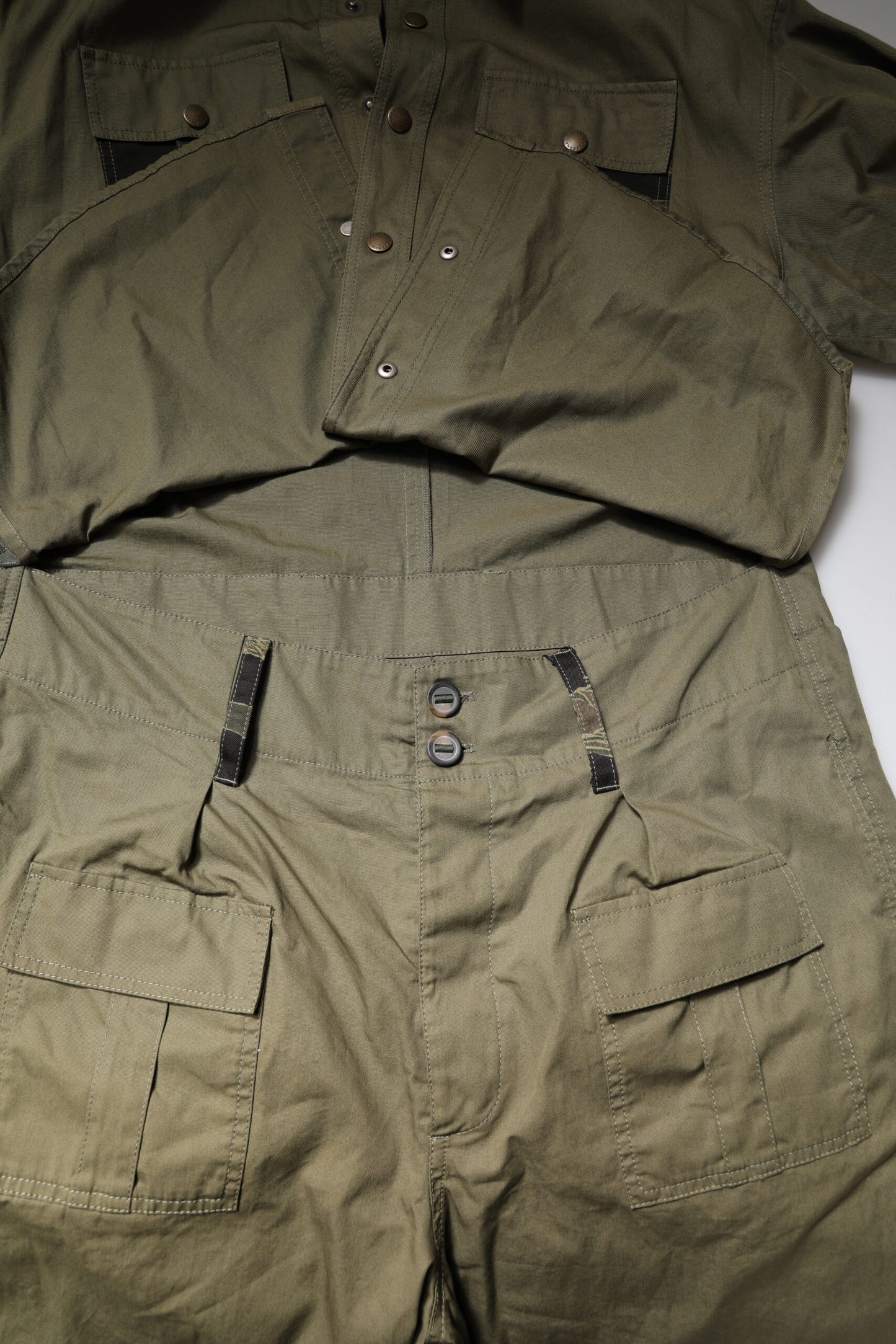 Dolce & Gabbana Brown Cotton Stretch Shirt Pants Casual Set Dolce & Gabbana