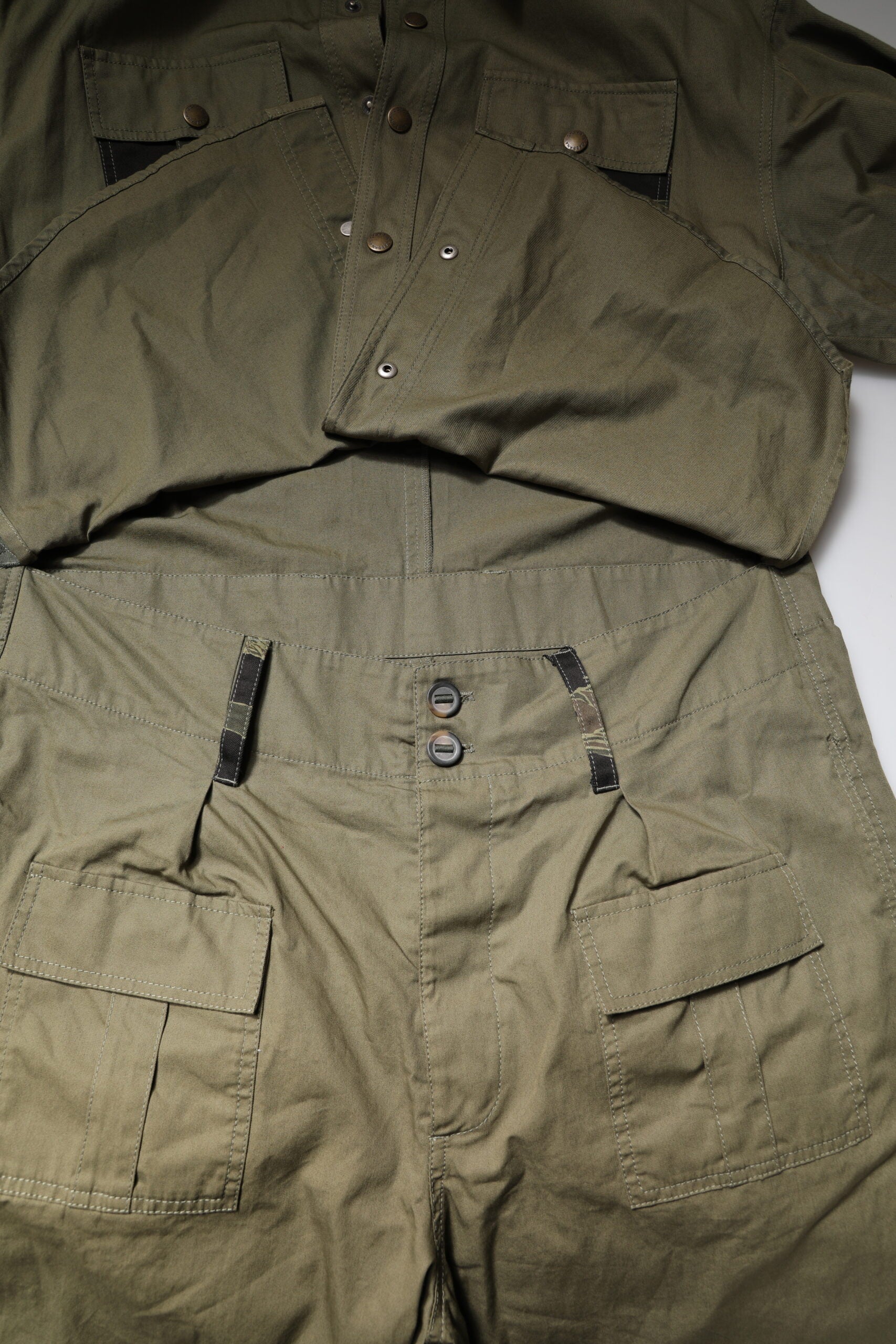 Dolce & Gabbana Brown Cotton Stretch Shirt Pants Casual Set Dolce & Gabbana