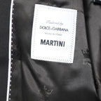 Dolce & Gabbana Black MARTINI Double Breasted Coat Blazer