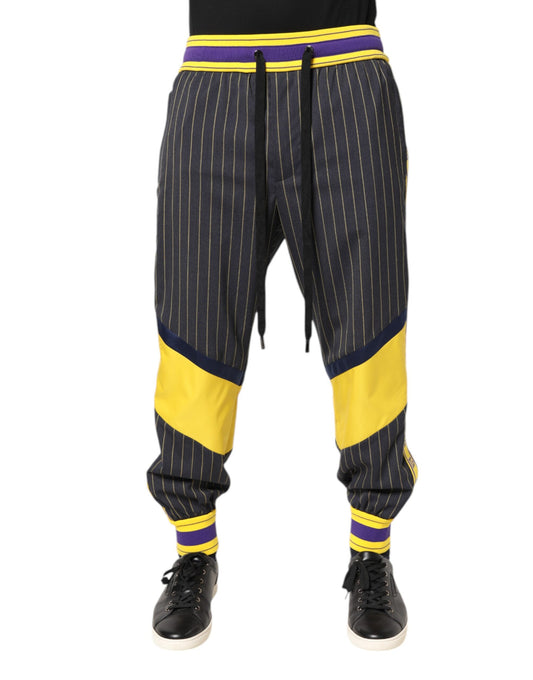 Dolce & Gabbana Multicolor Cotton Men Jogger Pants Dolce & Gabbana