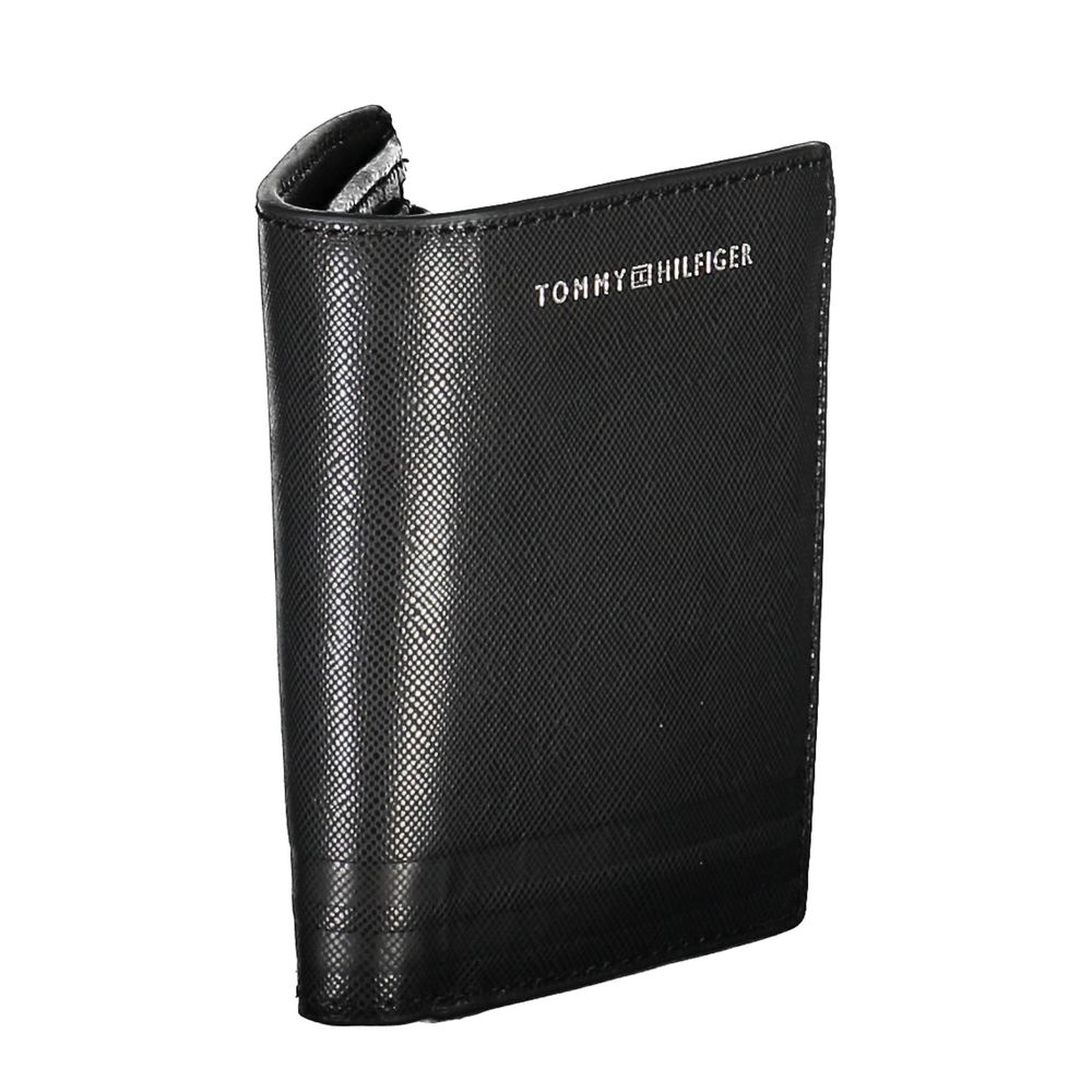 Tommy Hilfiger Black Leather Men Wallet Tommy Hilfiger