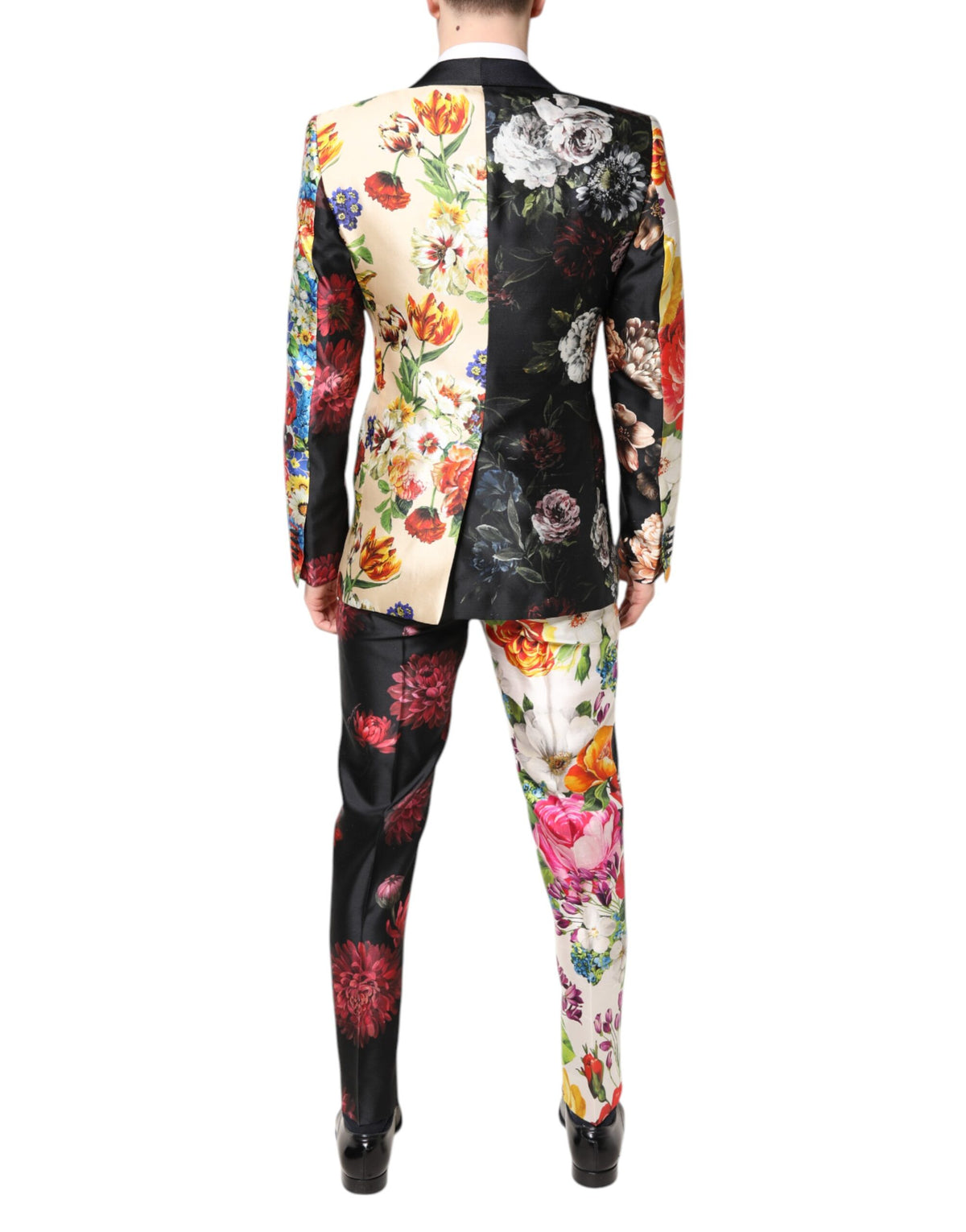 Dolce & Gabbana Multicolor Floral SICILIA Silk 3 Piece Suit - Eljoys Fashion 