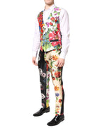 Dolce & Gabbana Multicolor Floral SICILIA Silk 3 Piece Suit - Eljoys Fashion 