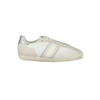 Tommy Hilfiger Bianco polyester women's sneaker with white design, featuring brand logo and comfortable athletic style.