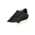 Tommy Hilfiger Nero polyester women's sneaker with white sole and logo details, casual athletic footwear for everyday wear.