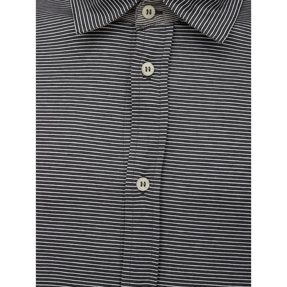 Canali Bicolor Cotton Shirt Canali