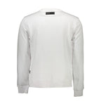 Plein Sport Bianco Cotton Men Sweatshirt Plein Sport